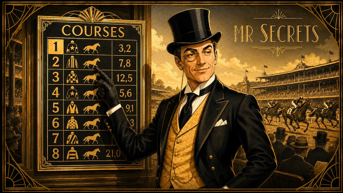 Mr Secrets et le numéro de la course