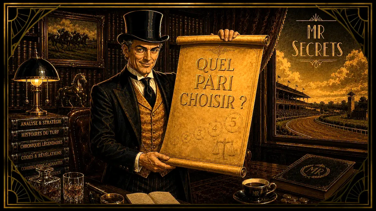 Mr Secrets révèle comment choisir le bon pari