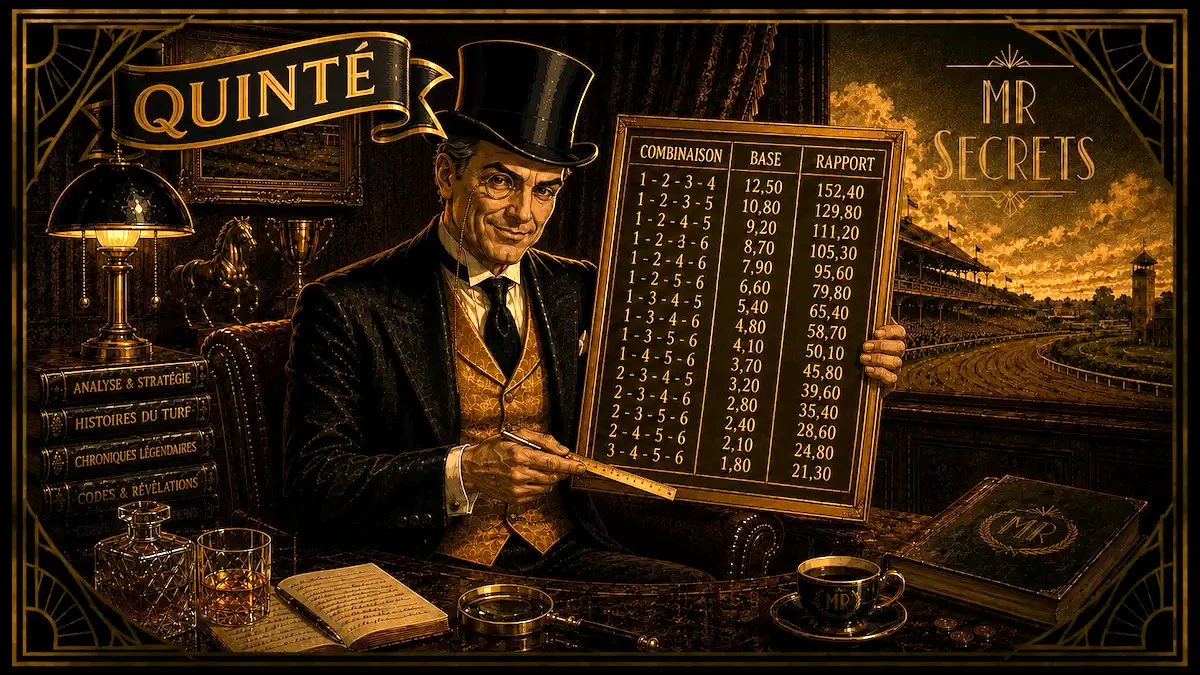 Tableau des prix au quinté