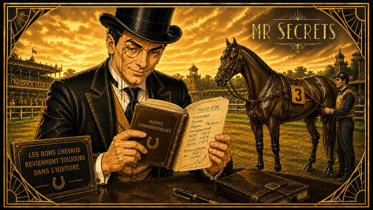 Mr Secrets consulte ses archives sur les rentrées de chevaux