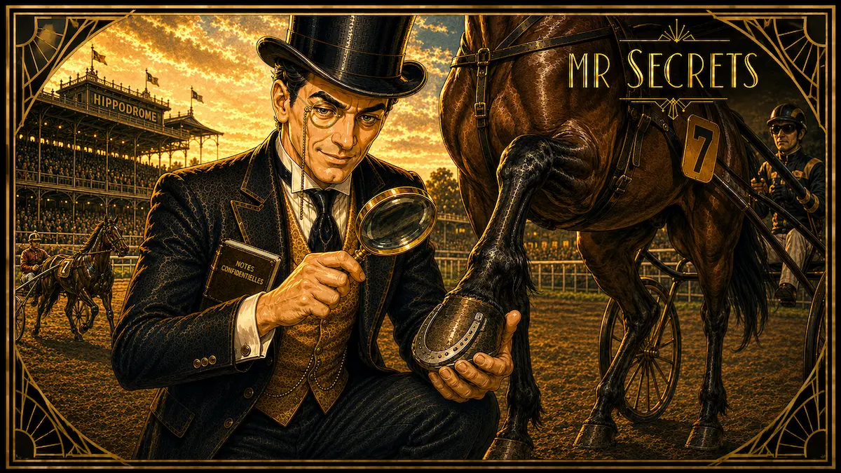 Mr Secrets examine le déferrage d'un cheval de trot