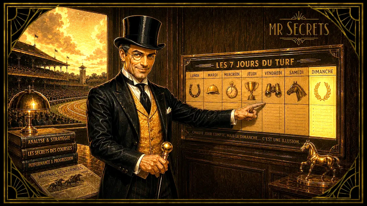 Mr Secrets pointe le dimanche sur un calendrier