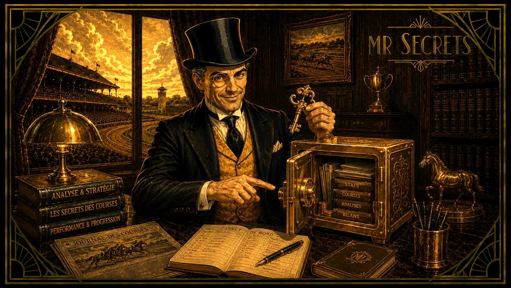 Mr Secrets range soigneusement son compte de parieur